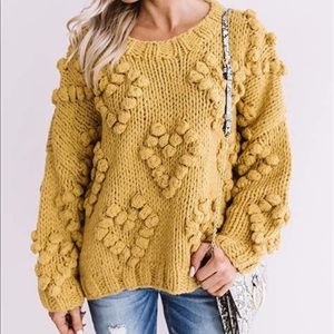 Coco bleu Heart Pom sweater